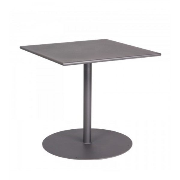 11l3sd30 30x30 square Solid Top Restaurant Dining Table with Pedestal Base Commercial Wrought Iron